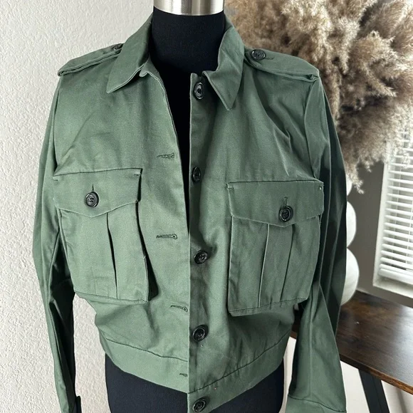 H&M Green Military Style Jacket - Picture 1 of 3
